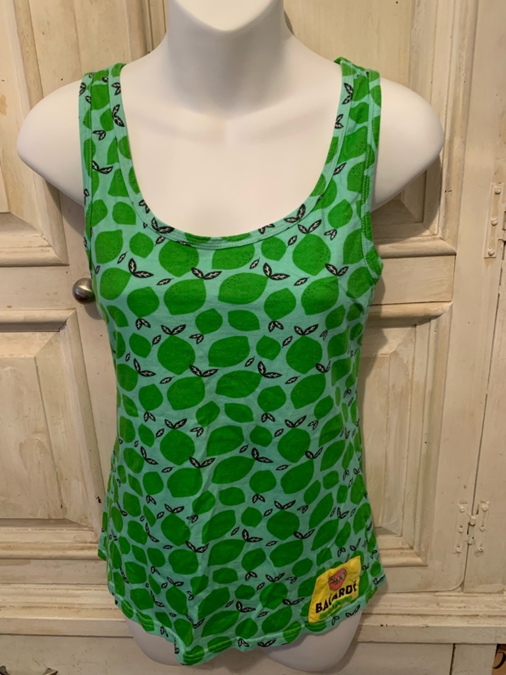 Green Printed Tank Top - Women's Sleeveless Tee
